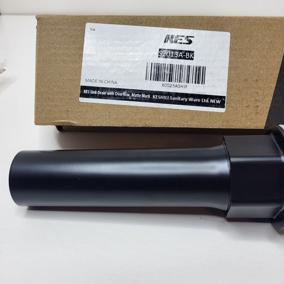 KES Bathroom Sink Drain Assembly with Pop Up Strainer Black S2013A-BK - Picture 3 of 9